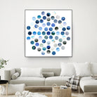 Circle Grid D by THE Studio on GIANT ART - blue abstract