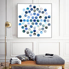 Circle Grid D by THE Studio on GIANT ART - blue abstract