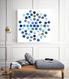 Circle Grid D by THE Studio on GIANT ART - blue abstract