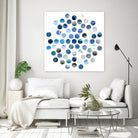 Circle Grid D by THE Studio on GIANT ART - blue abstract