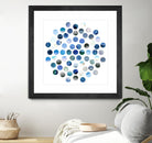 Circle Grid D by THE Studio on GIANT ART - blue abstract