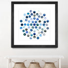 Circle Grid D by THE Studio on GIANT ART - blue abstract