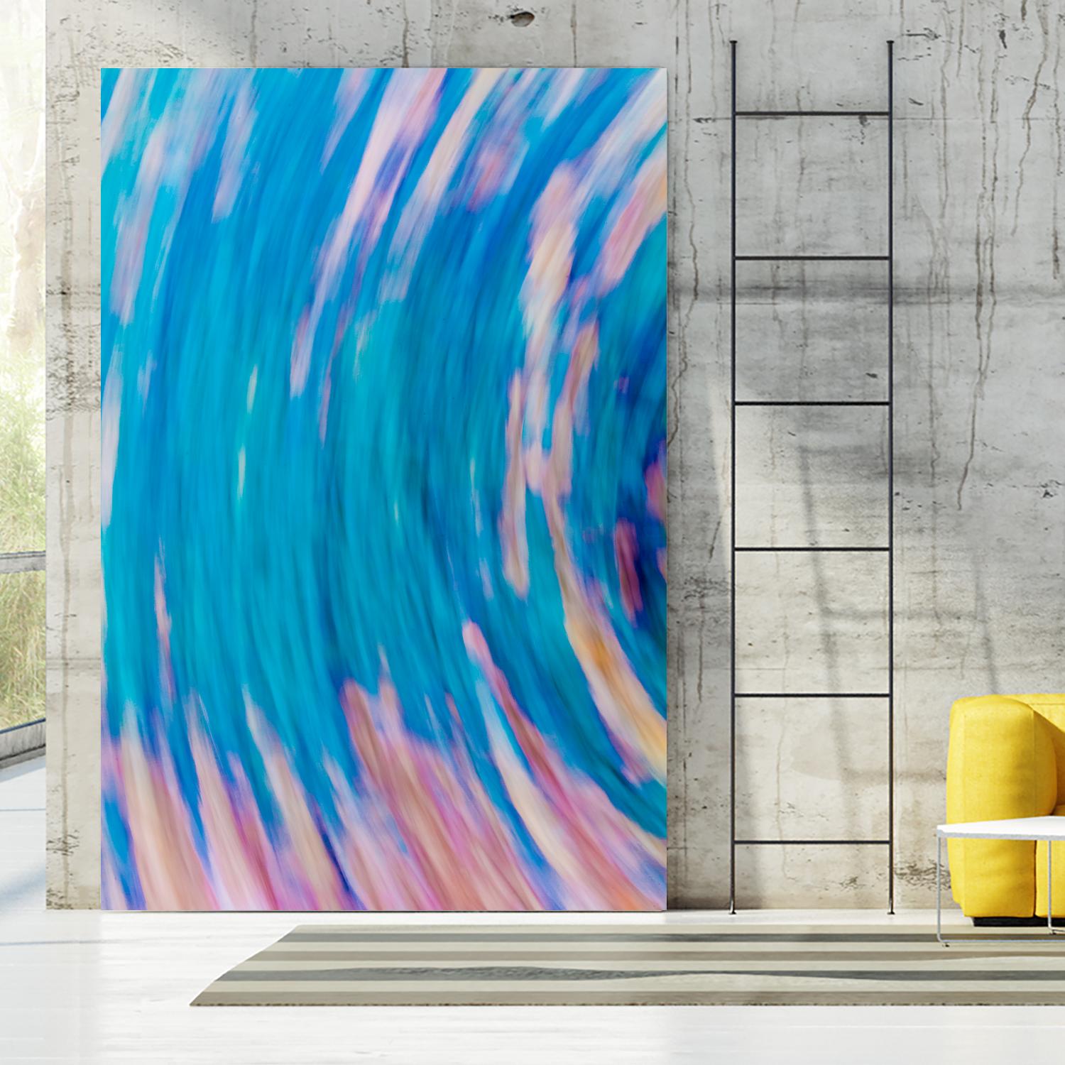 Beach Rocks Abstract 2 by Kyle Goldie on GIANT ART - pink abstract