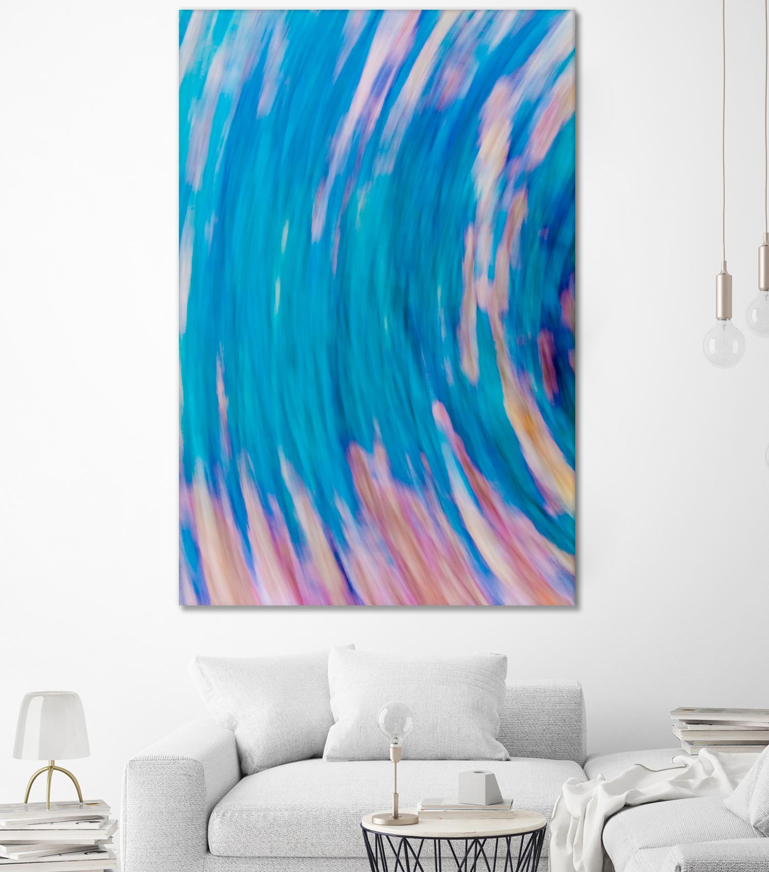 Beach Rocks Abstract 2 by Kyle Goldie on GIANT ART - pink abstract