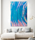 Beach Rocks Abstract 2 by Kyle Goldie on GIANT ART - pink abstract