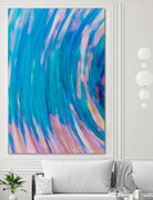 Beach Rocks Abstract 2 by Kyle Goldie on GIANT ART - pink abstract