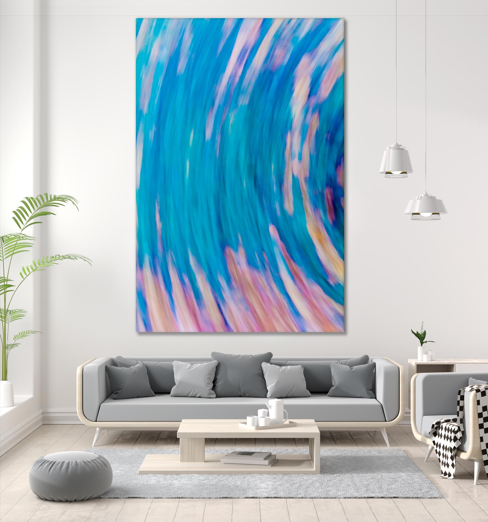 Beach Rocks Abstract 2 by Kyle Goldie on GIANT ART - pink abstract