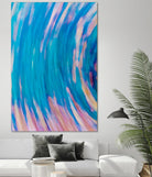 Beach Rocks Abstract 2 by Kyle Goldie on GIANT ART - pink abstract