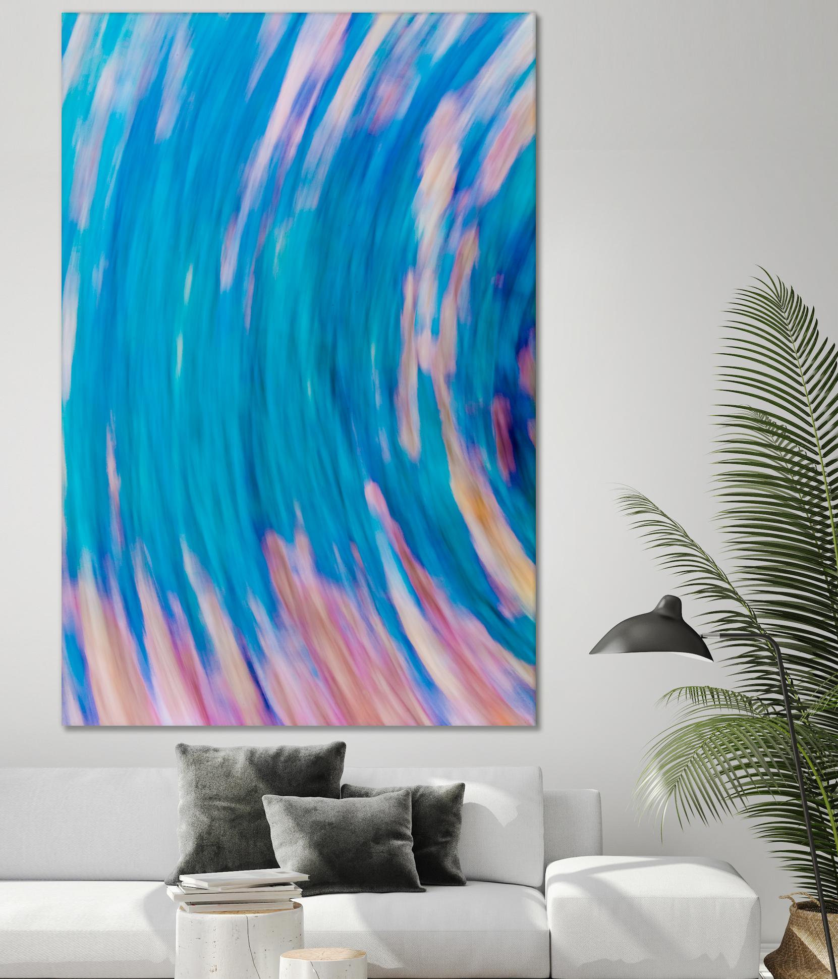 Beach Rocks Abstract 2 by Kyle Goldie on GIANT ART - pink abstract