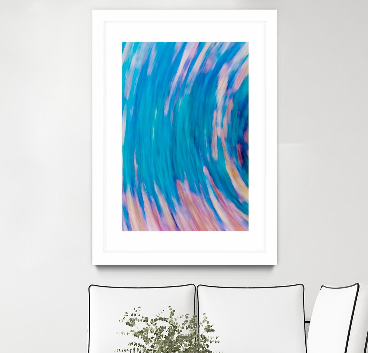 Beach Rocks Abstract 2 by Kyle Goldie on GIANT ART - pink abstract