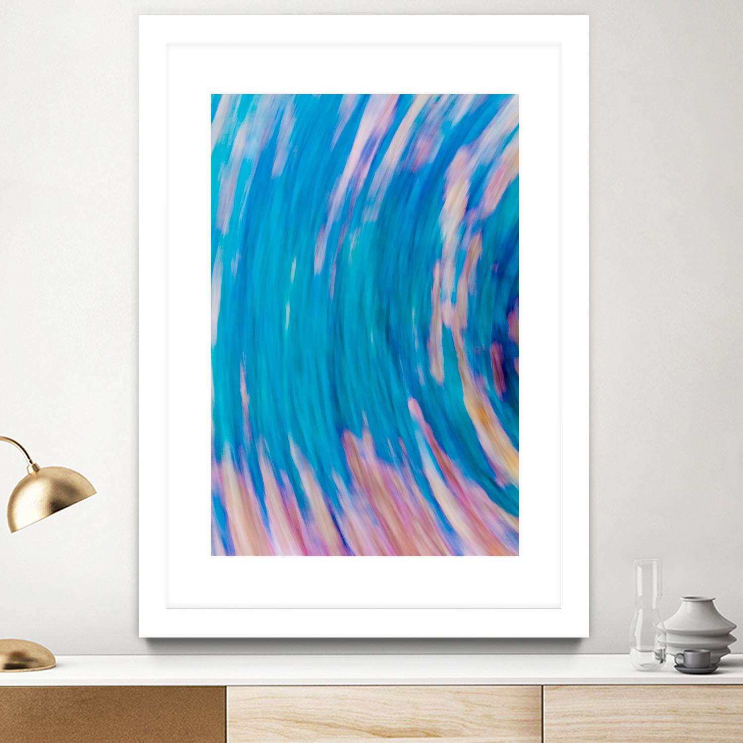 Beach Rocks Abstract 2 by Kyle Goldie on GIANT ART - pink abstract