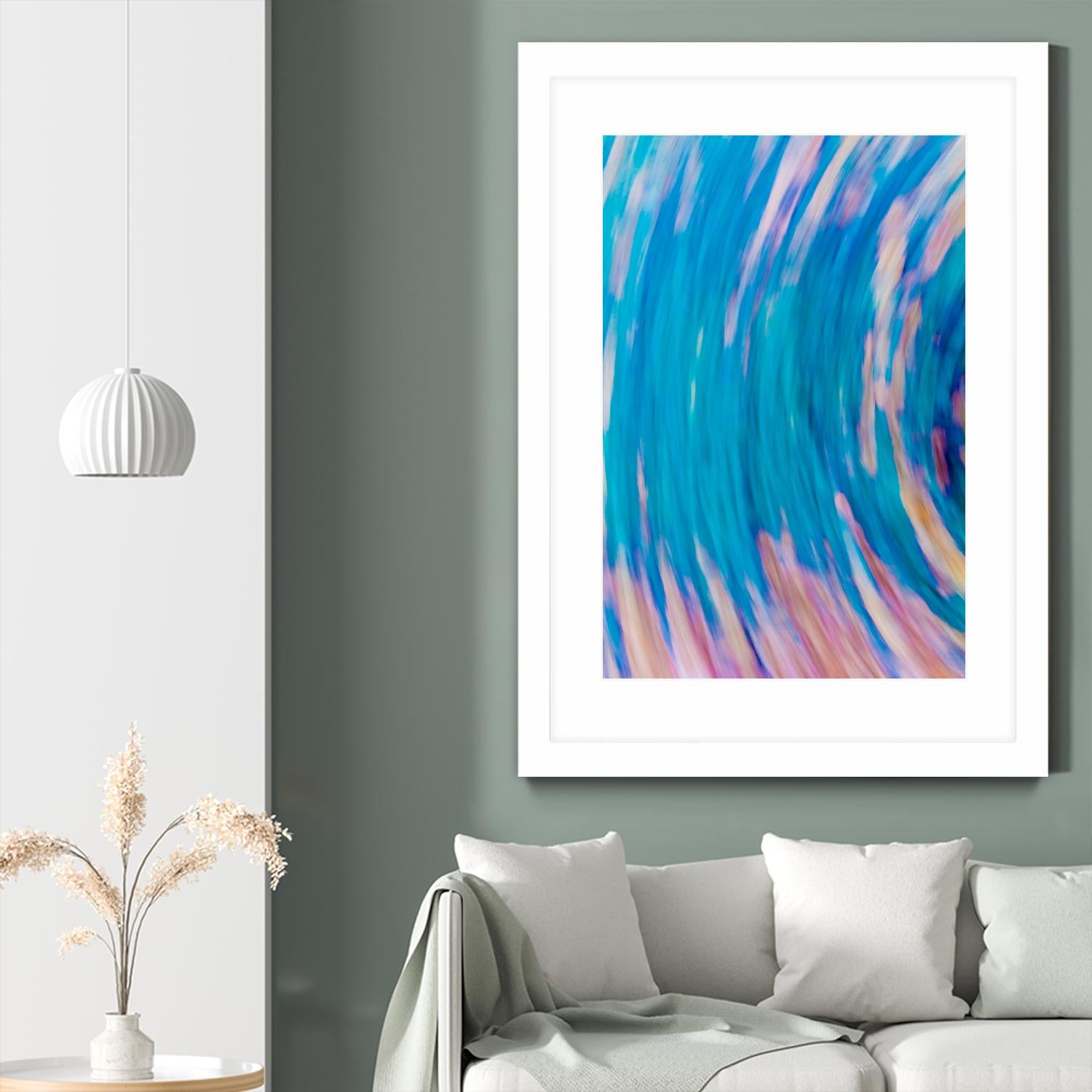 Beach Rocks Abstract 2 by Kyle Goldie on GIANT ART - pink abstract