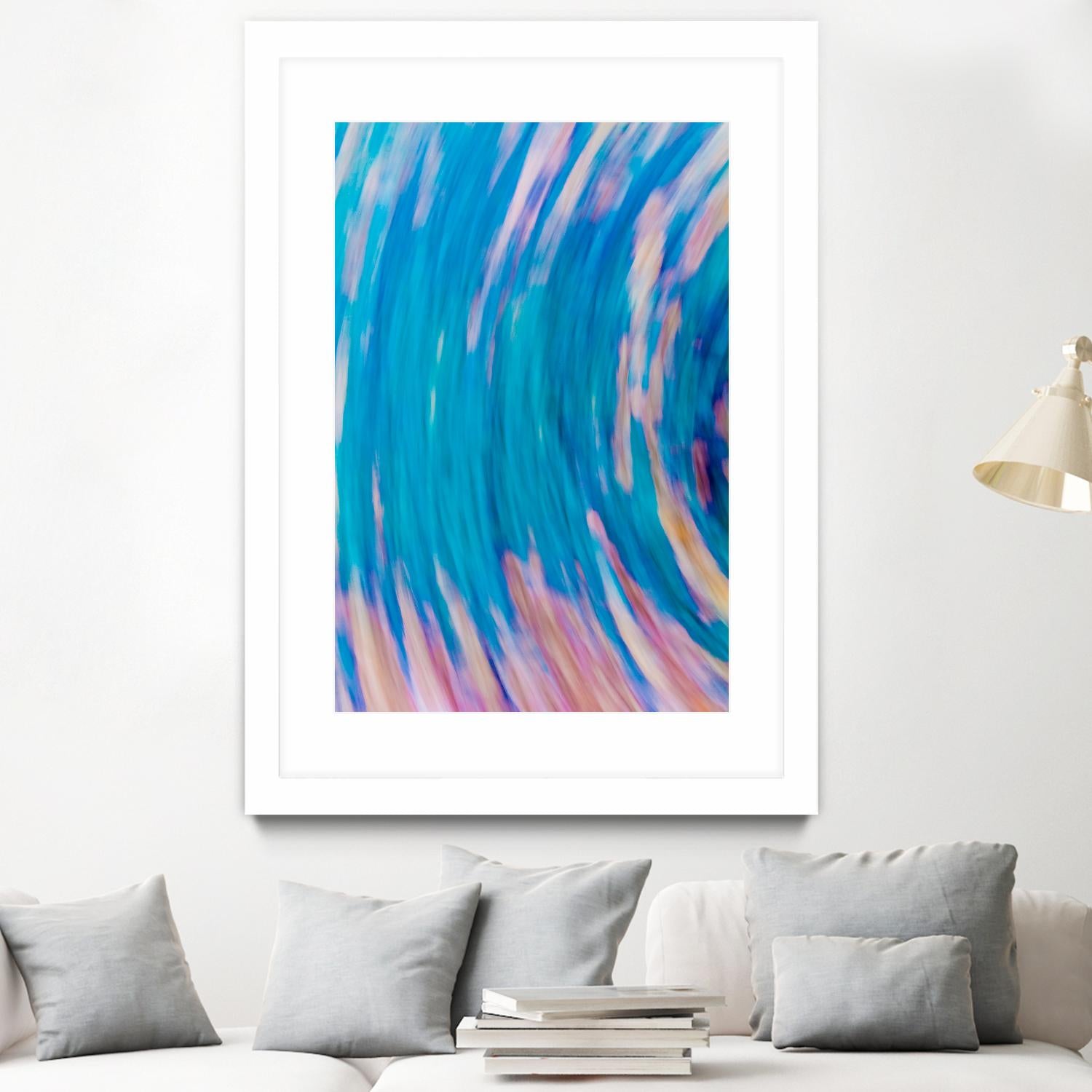 Beach Rocks Abstract 2 by Kyle Goldie on GIANT ART - pink abstract