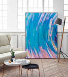 Beach Rocks Abstract 2 by Kyle Goldie on GIANT ART - pink abstract