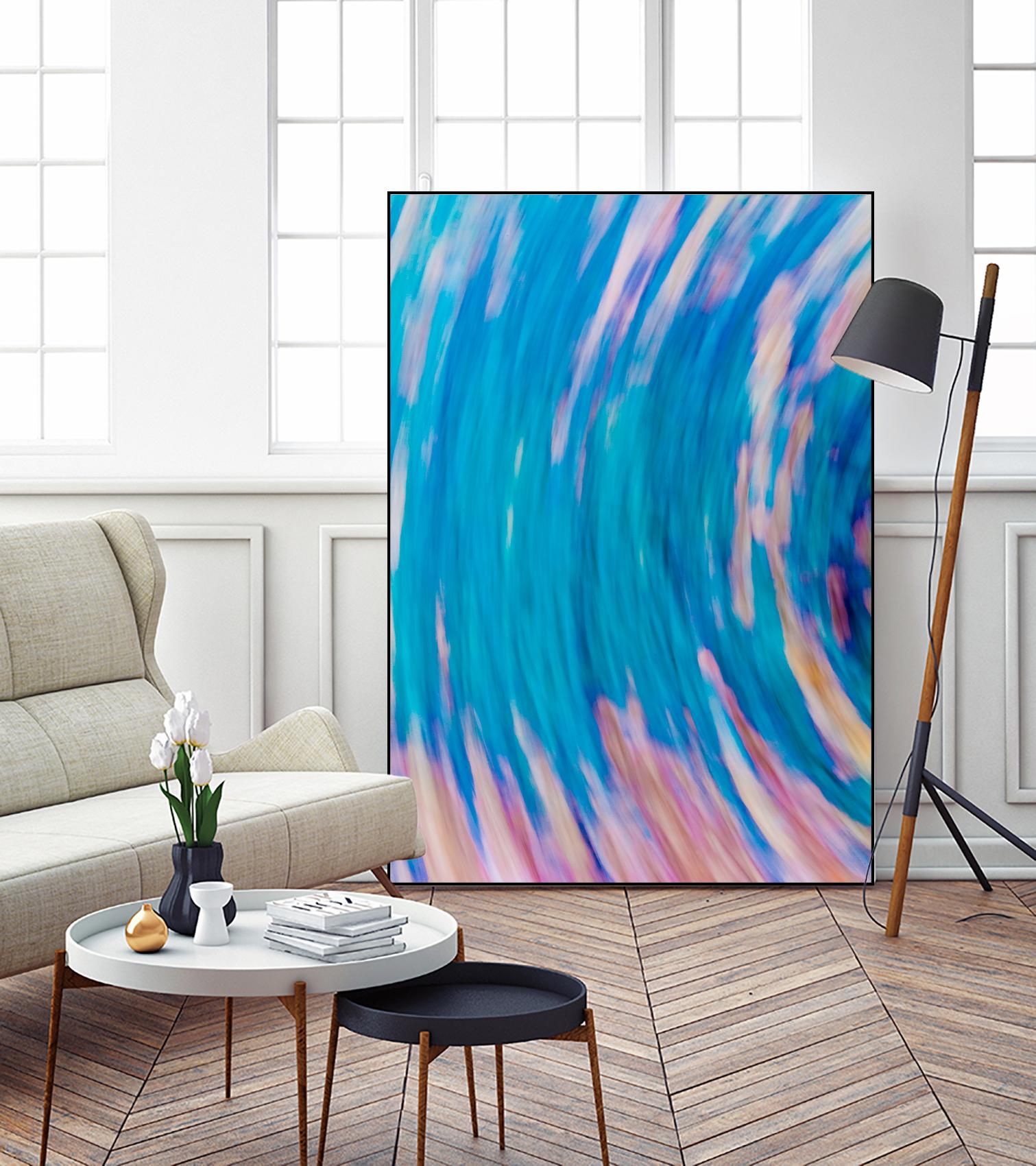 Beach Rocks Abstract 2 by Kyle Goldie on GIANT ART - pink abstract