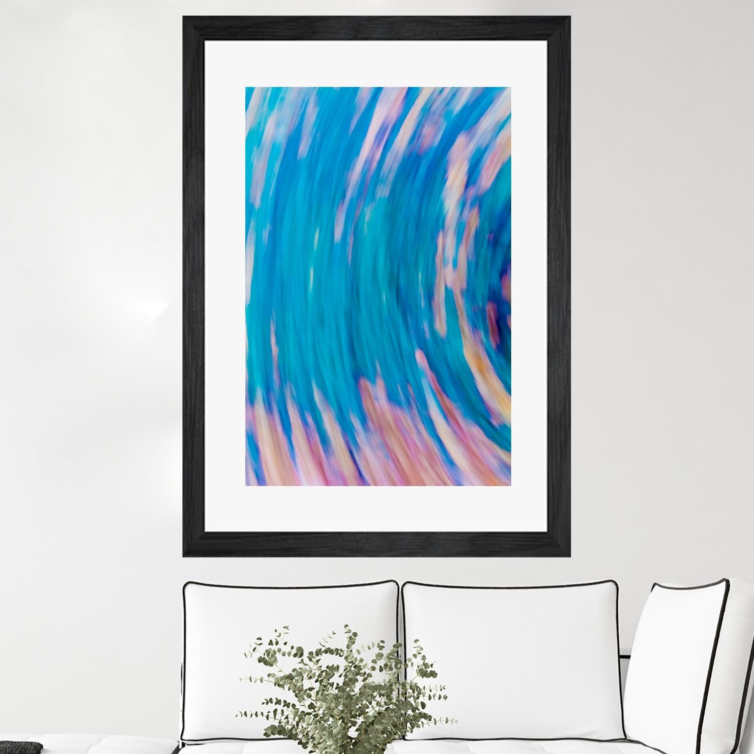 Beach Rocks Abstract 2 by Kyle Goldie on GIANT ART - pink abstract