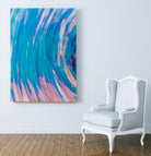 Beach Rocks Abstract 2 by Kyle Goldie on GIANT ART - pink abstract