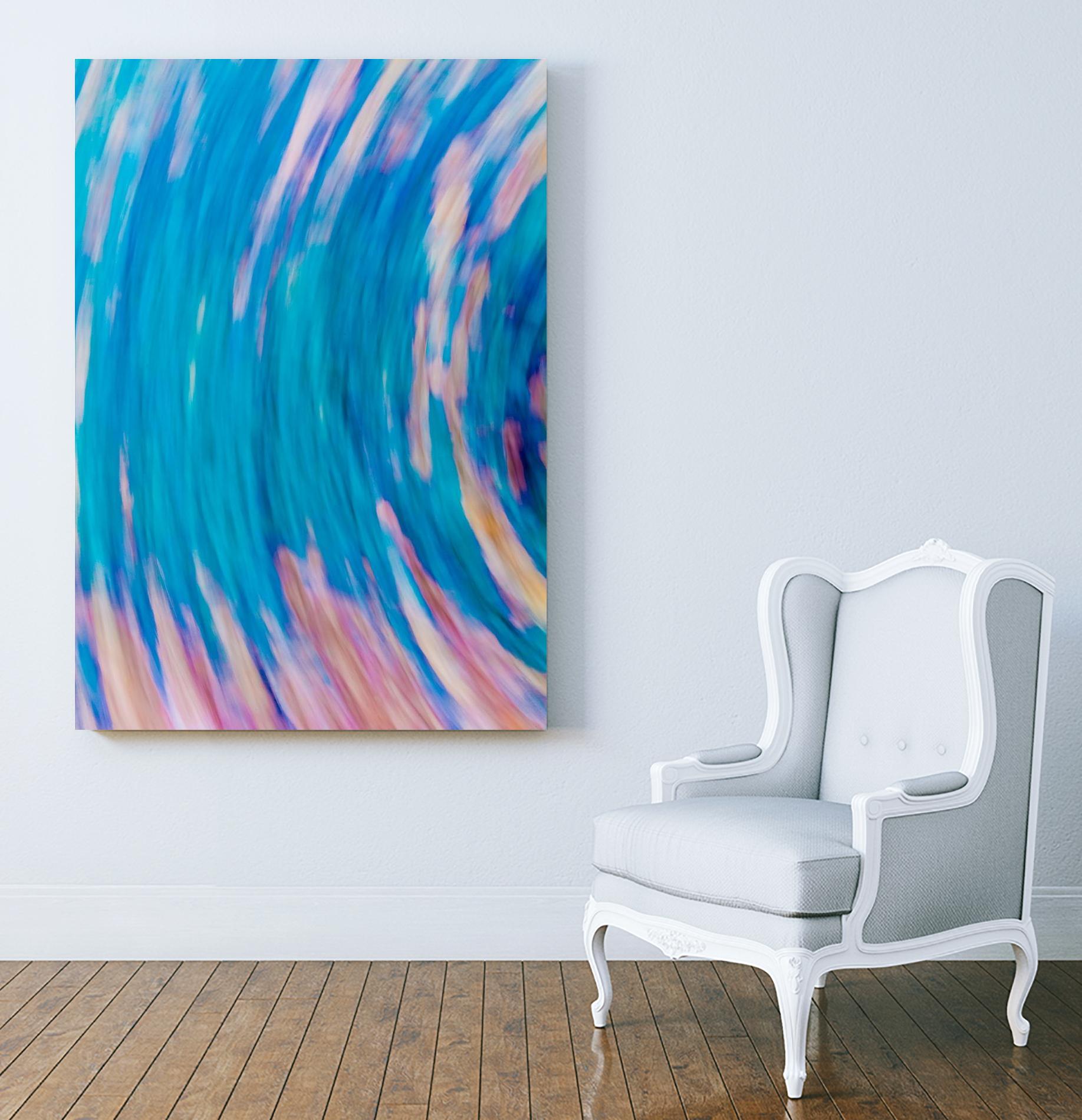 Beach Rocks Abstract 2 by Kyle Goldie on GIANT ART - pink abstract