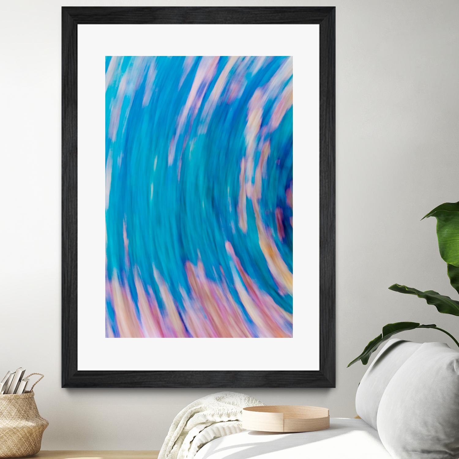 Beach Rocks Abstract 2 by Kyle Goldie on GIANT ART - pink abstract