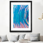 Beach Rocks Abstract 2 by Kyle Goldie on GIANT ART - pink abstract