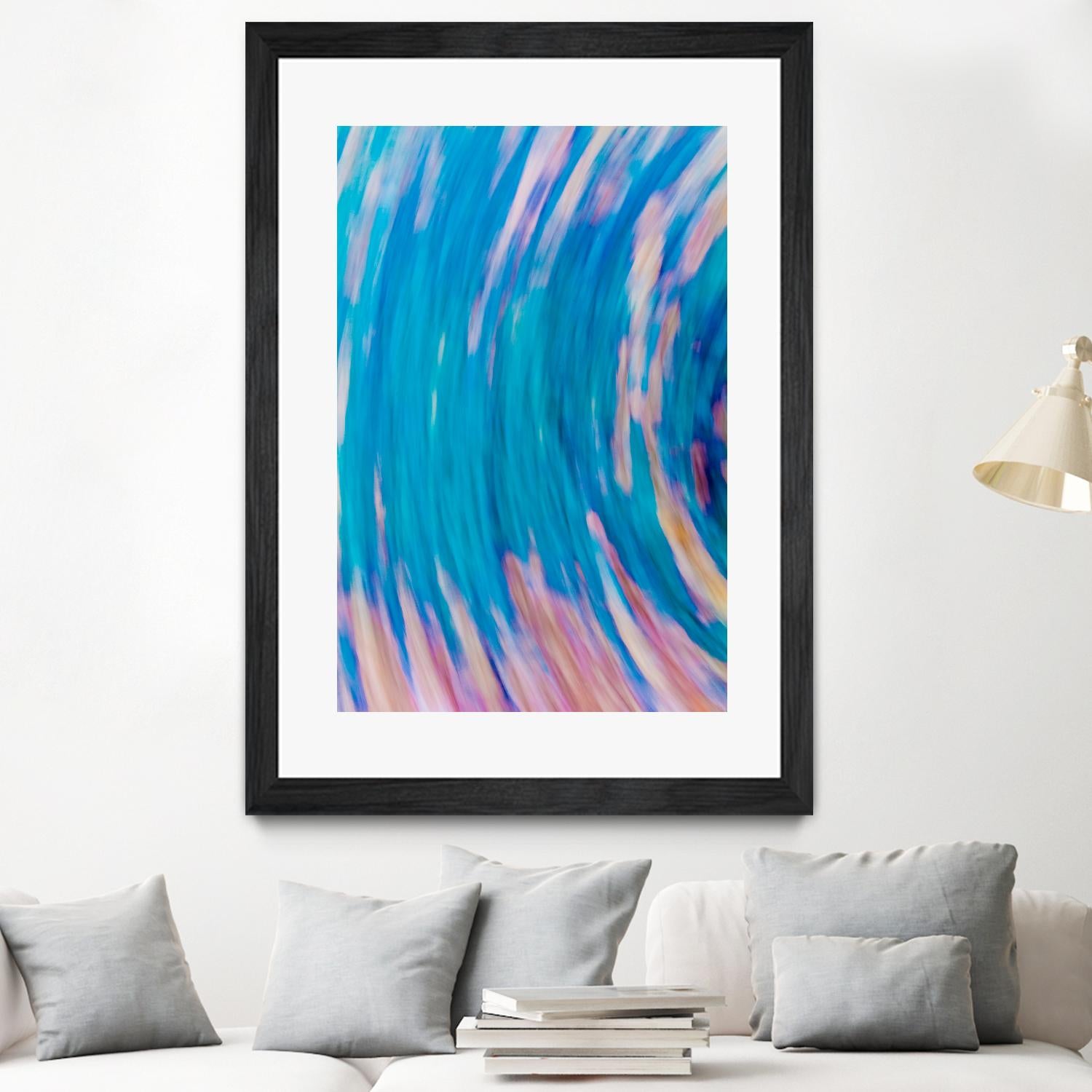 Beach Rocks Abstract 2 by Kyle Goldie on GIANT ART - pink abstract