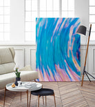 Beach Rocks Abstract 2 by Kyle Goldie on GIANT ART - pink abstract