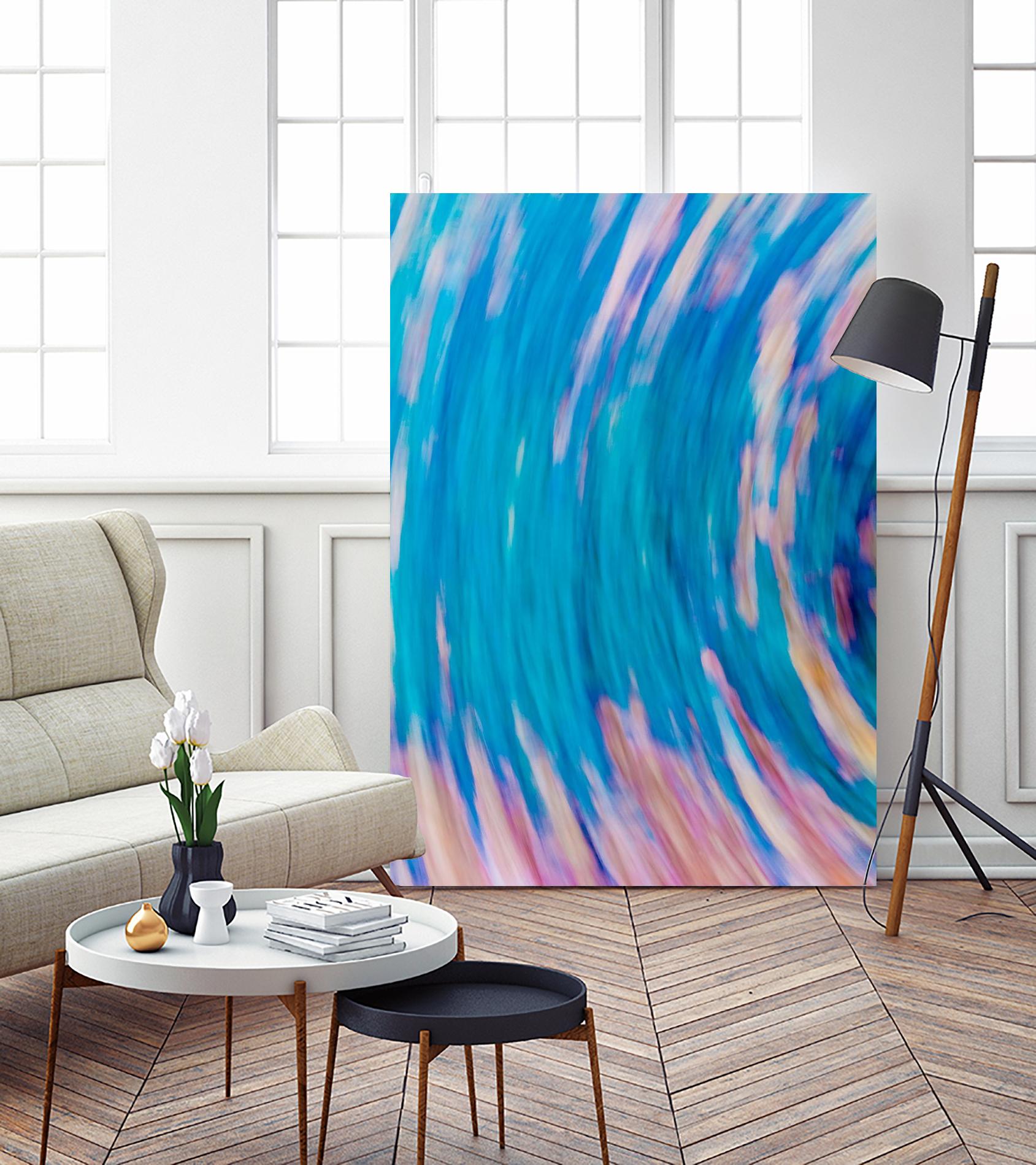 Beach Rocks Abstract 2 by Kyle Goldie on GIANT ART - pink abstract