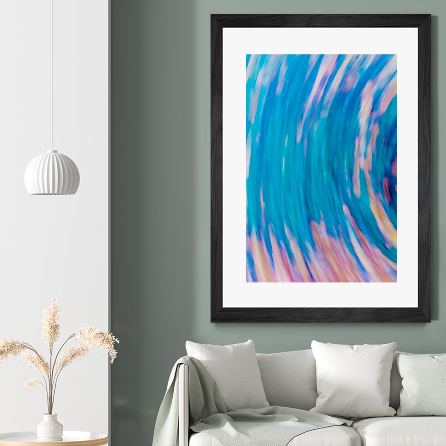 Beach Rocks Abstract 2 by Kyle Goldie on GIANT ART - pink abstract