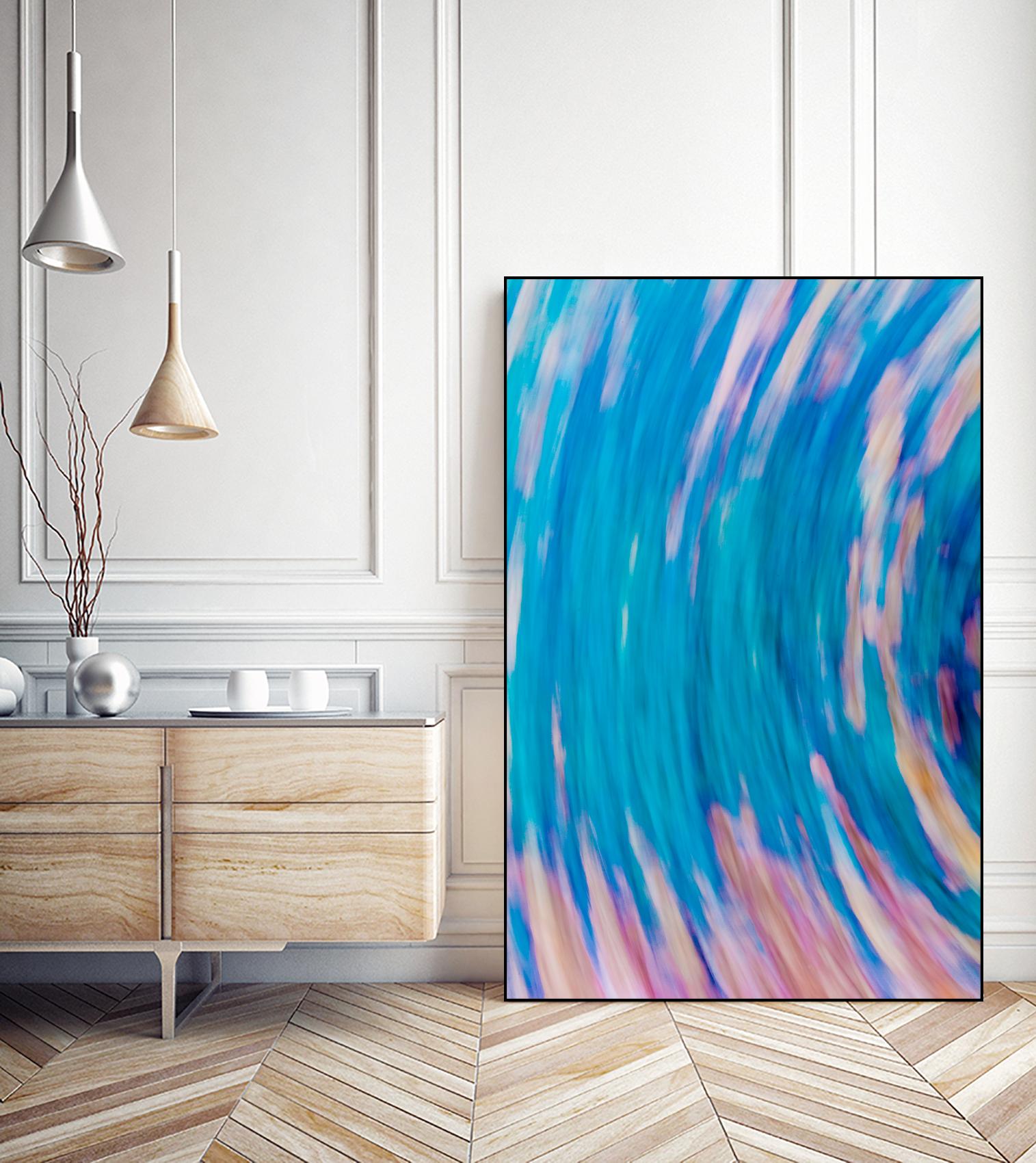 Beach Rocks Abstract 2 by Kyle Goldie on GIANT ART - pink abstract