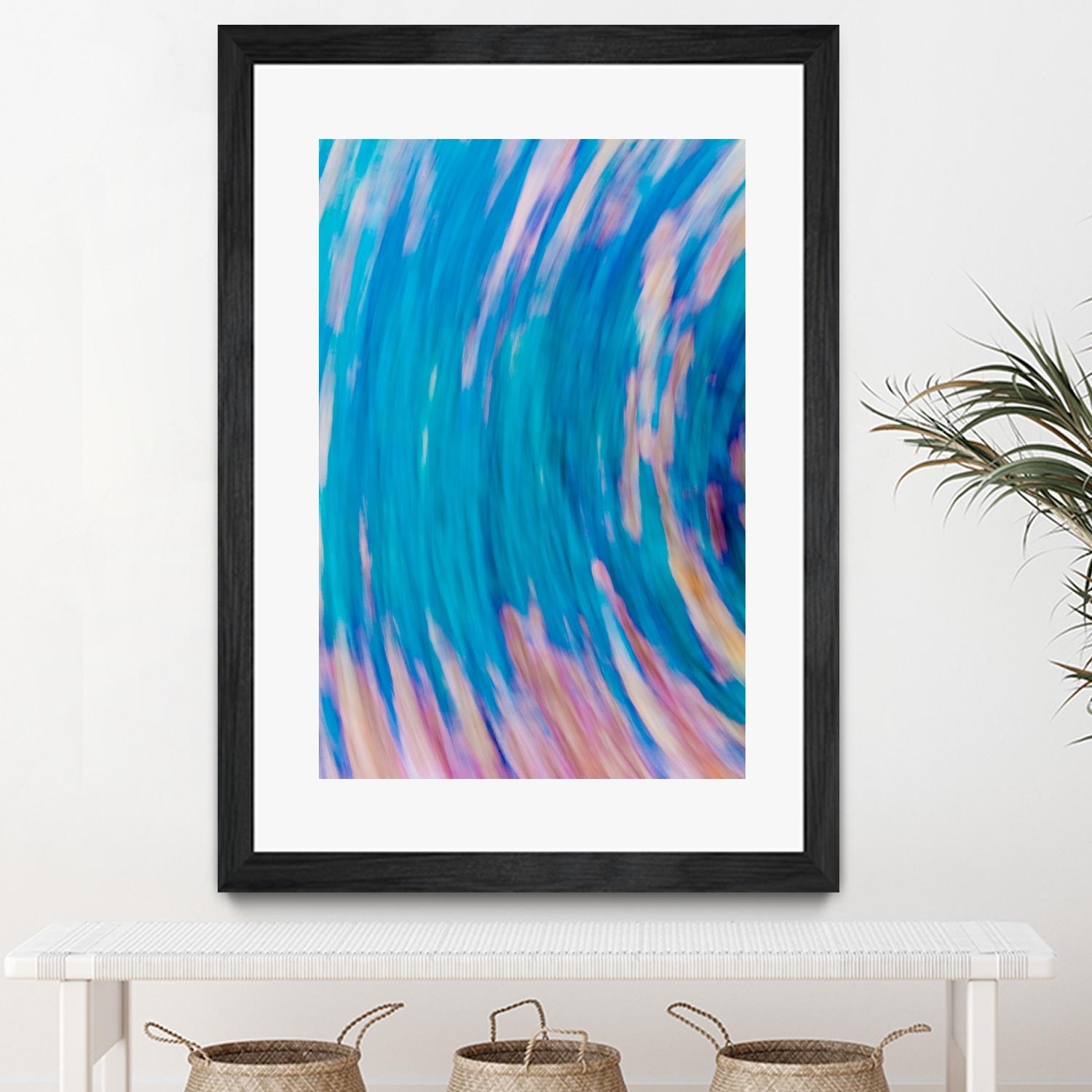 Beach Rocks Abstract 2 by Kyle Goldie on GIANT ART - pink abstract