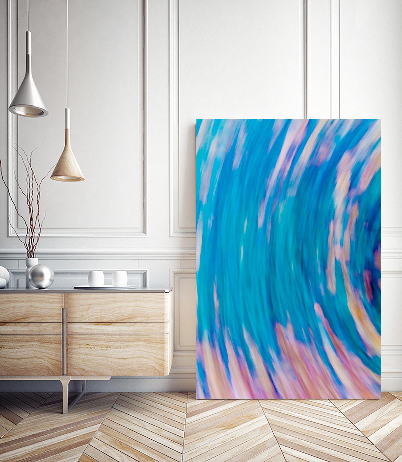 Beach Rocks Abstract 2 by Kyle Goldie on GIANT ART - pink abstract