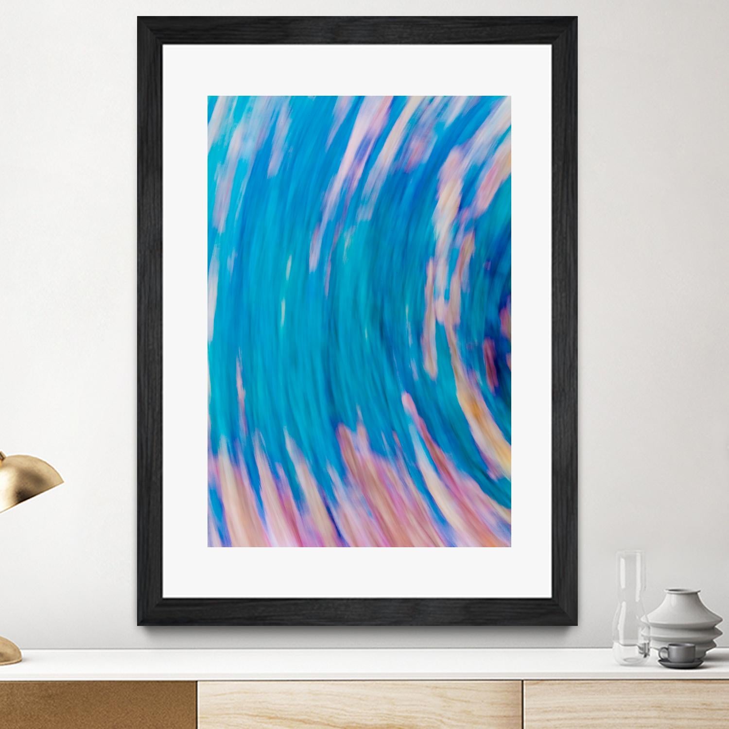 Beach Rocks Abstract 2 by Kyle Goldie on GIANT ART - pink abstract