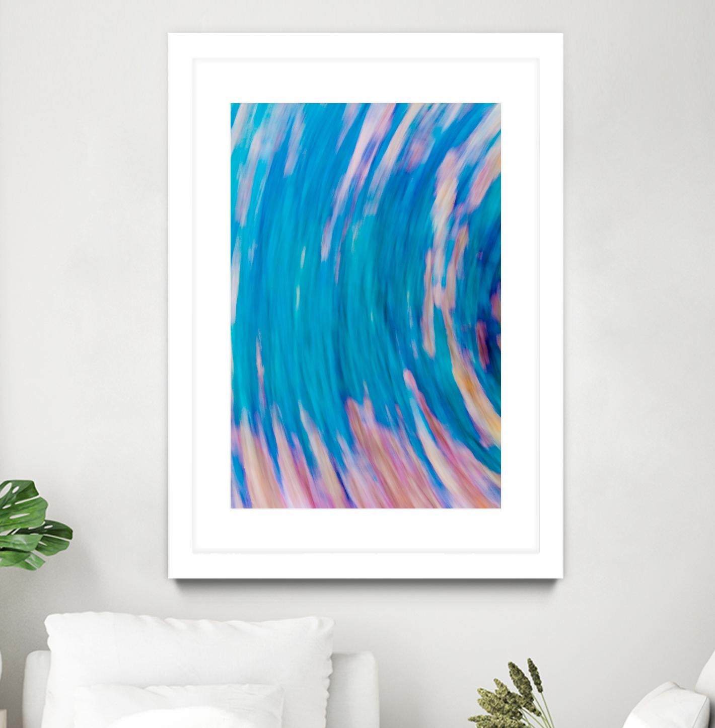 Beach Rocks Abstract 2 by Kyle Goldie on GIANT ART - pink abstract