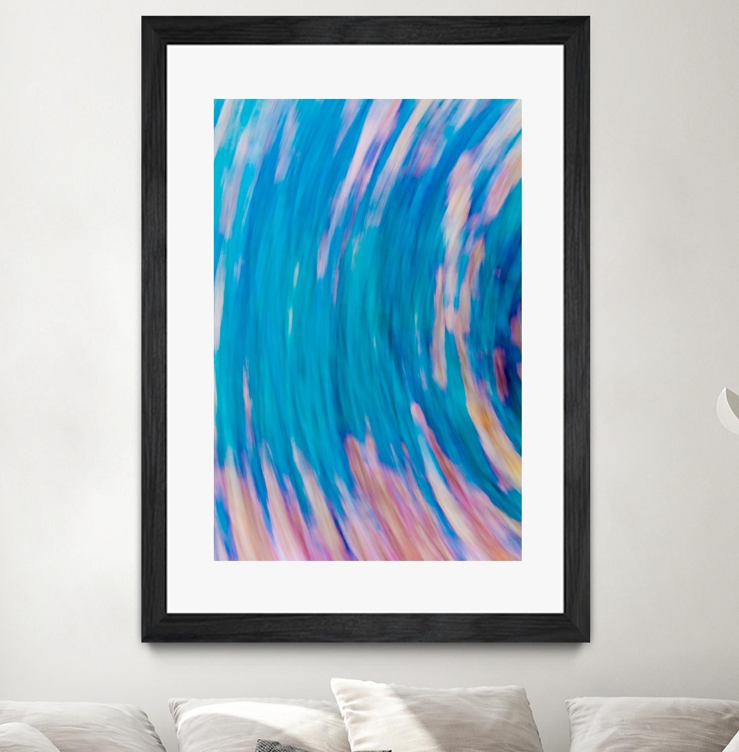 Beach Rocks Abstract 2 by Kyle Goldie on GIANT ART - pink abstract