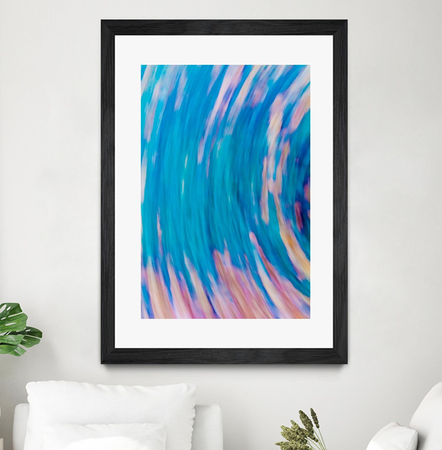 Beach Rocks Abstract 2 by Kyle Goldie on GIANT ART - pink abstract