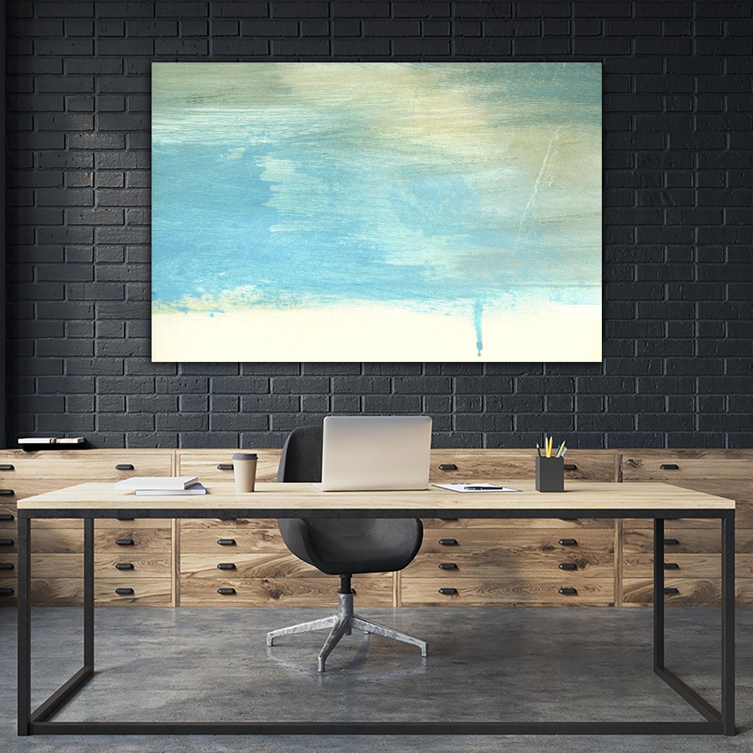 Coastal Seascapes A by THE Studio on GIANT ART - beige abstract