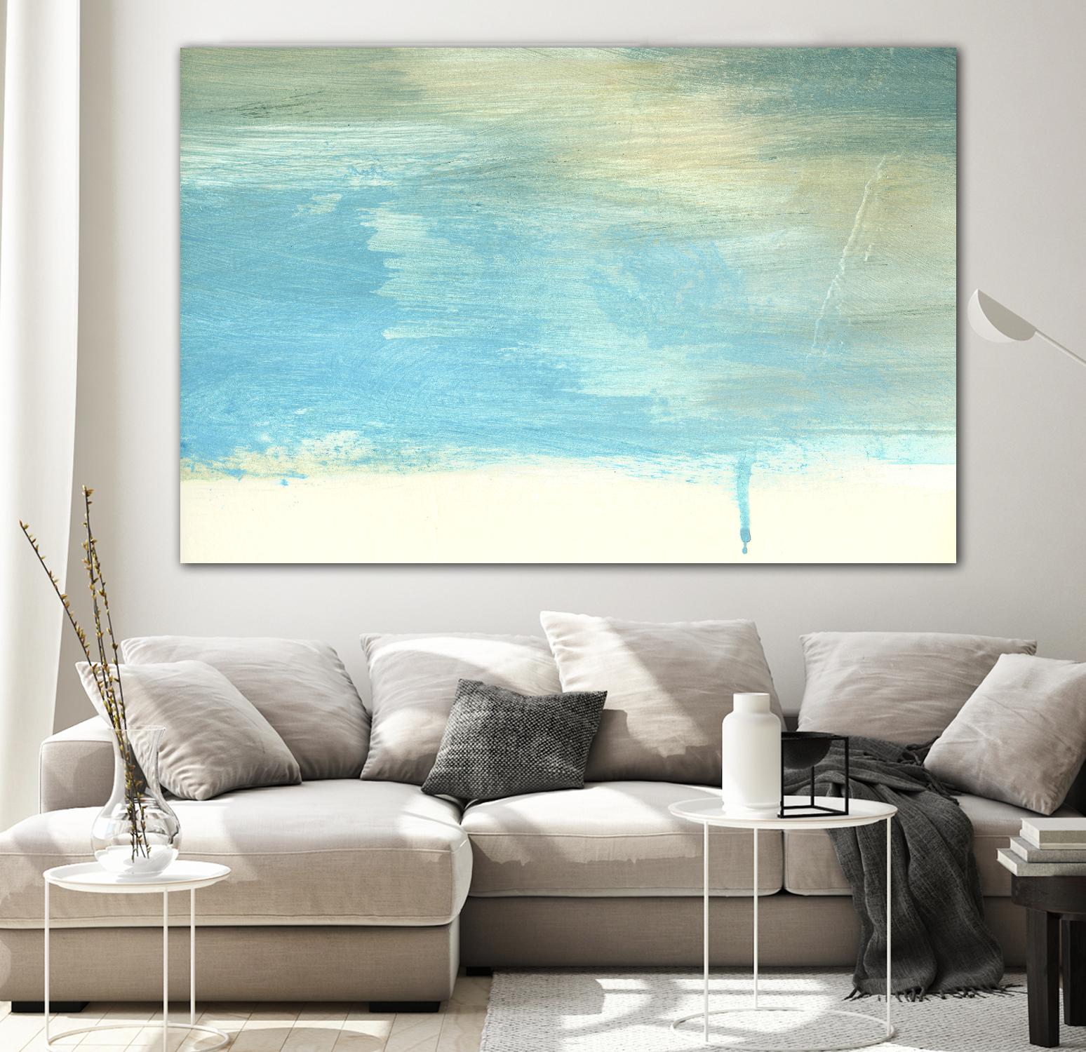 Coastal Seascapes A by THE Studio on GIANT ART - beige abstract