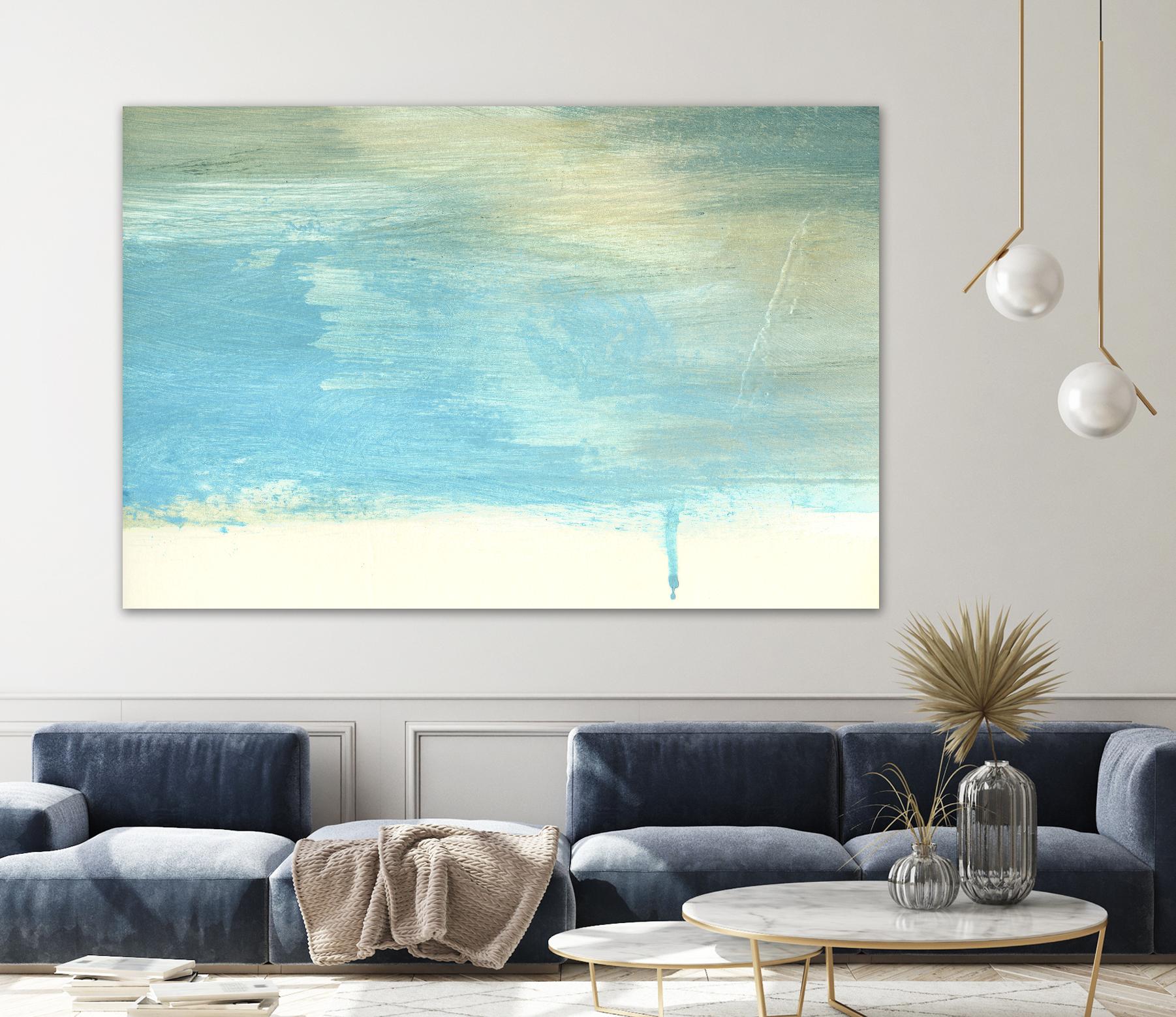 Coastal Seascapes A by THE Studio on GIANT ART - beige abstract