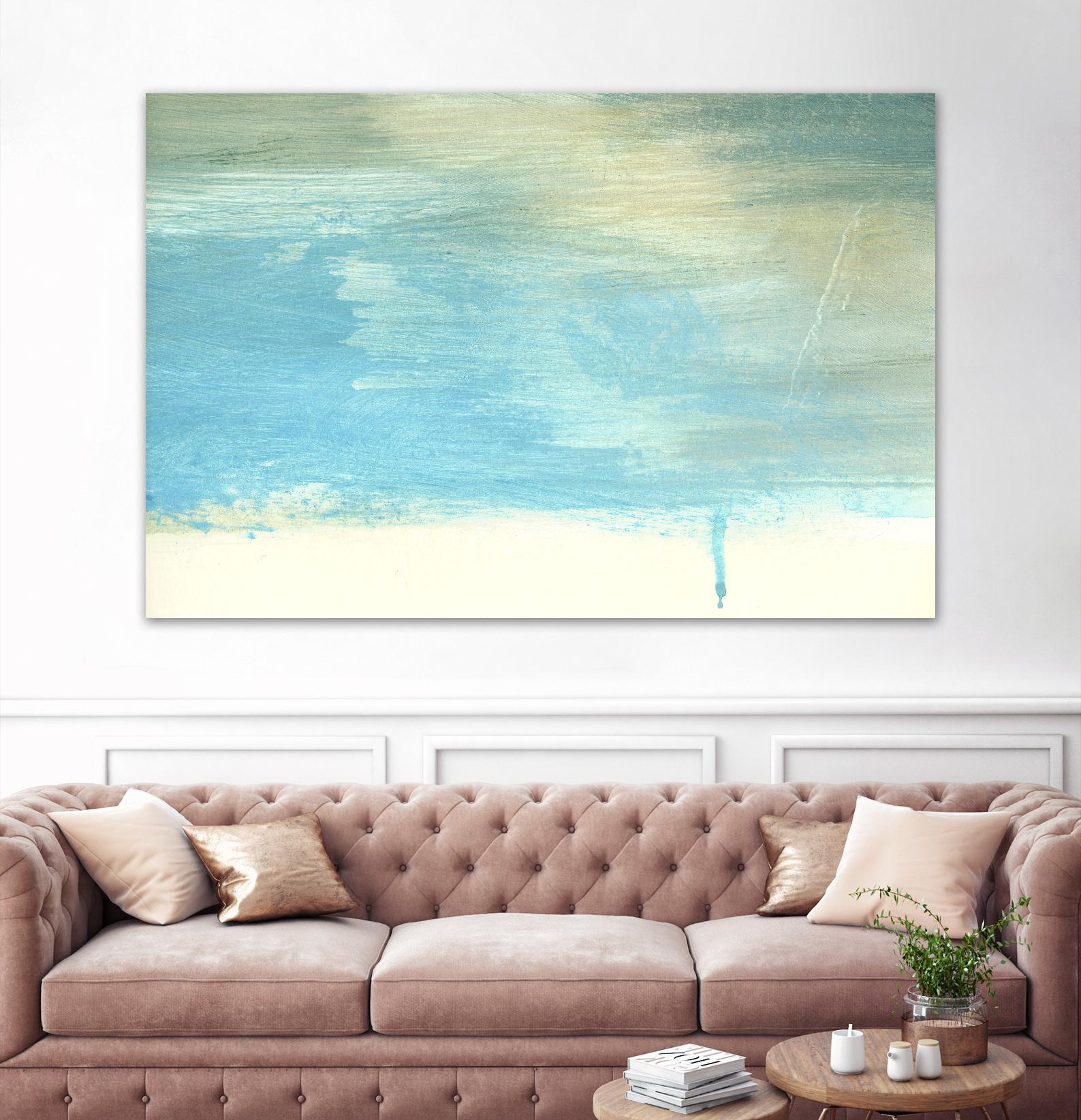 Coastal Seascapes A by THE Studio on GIANT ART - beige abstract