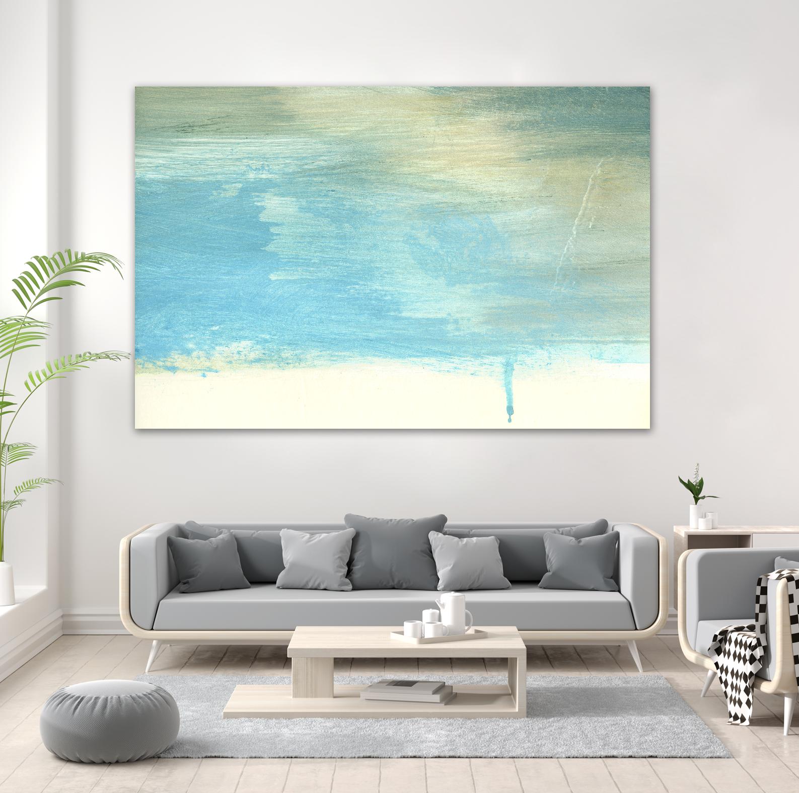 Coastal Seascapes A by THE Studio on GIANT ART - beige abstract
