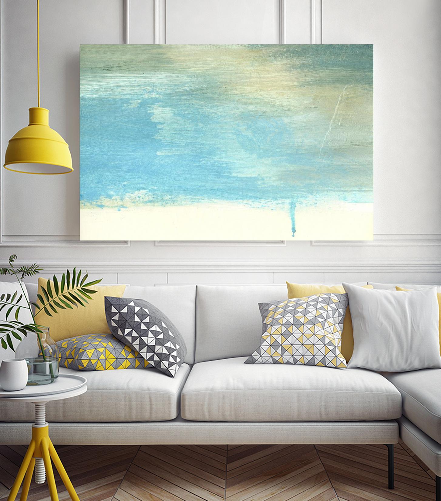 Coastal Seascapes A by THE Studio on GIANT ART - beige abstract