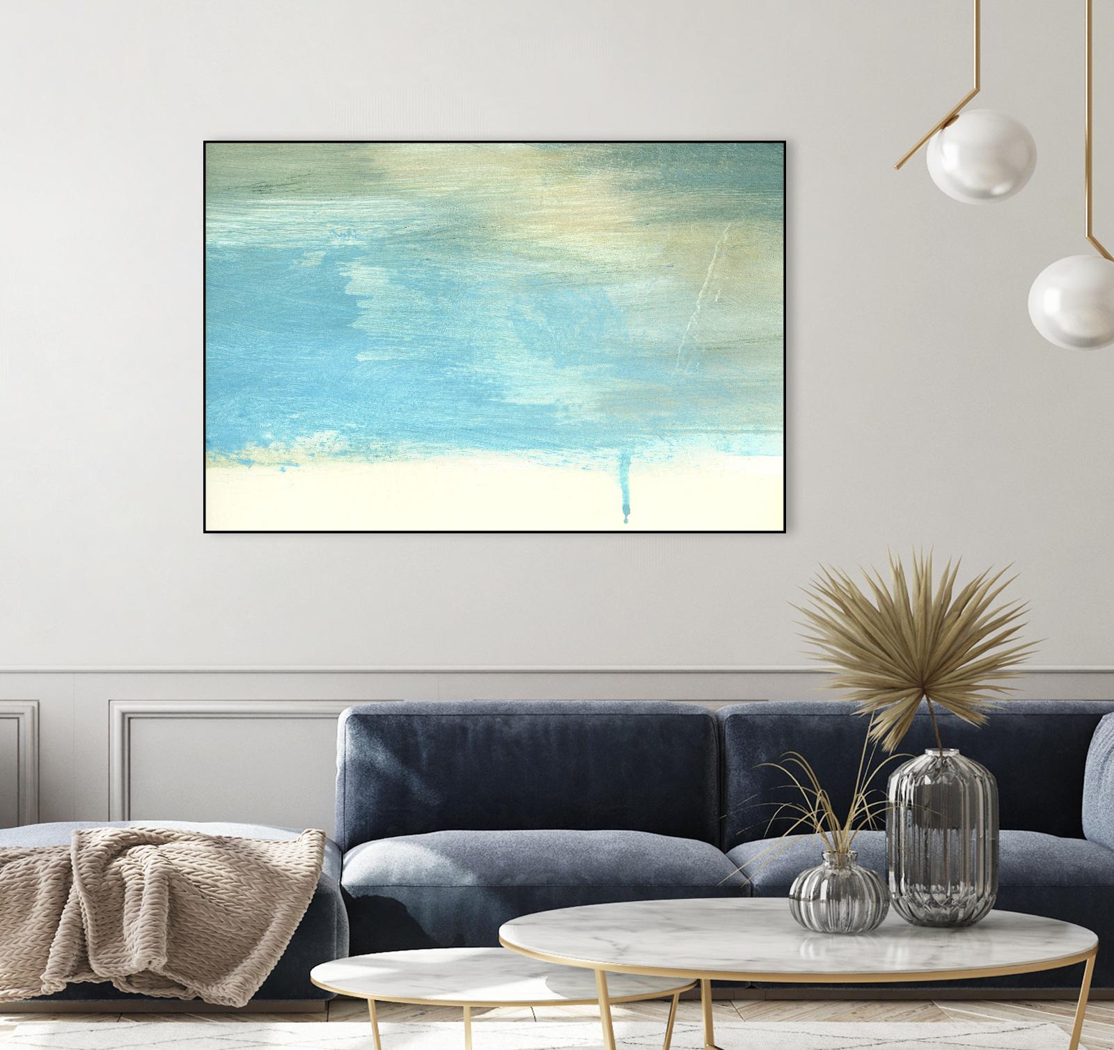 Coastal Seascapes A by THE Studio on GIANT ART - beige abstract