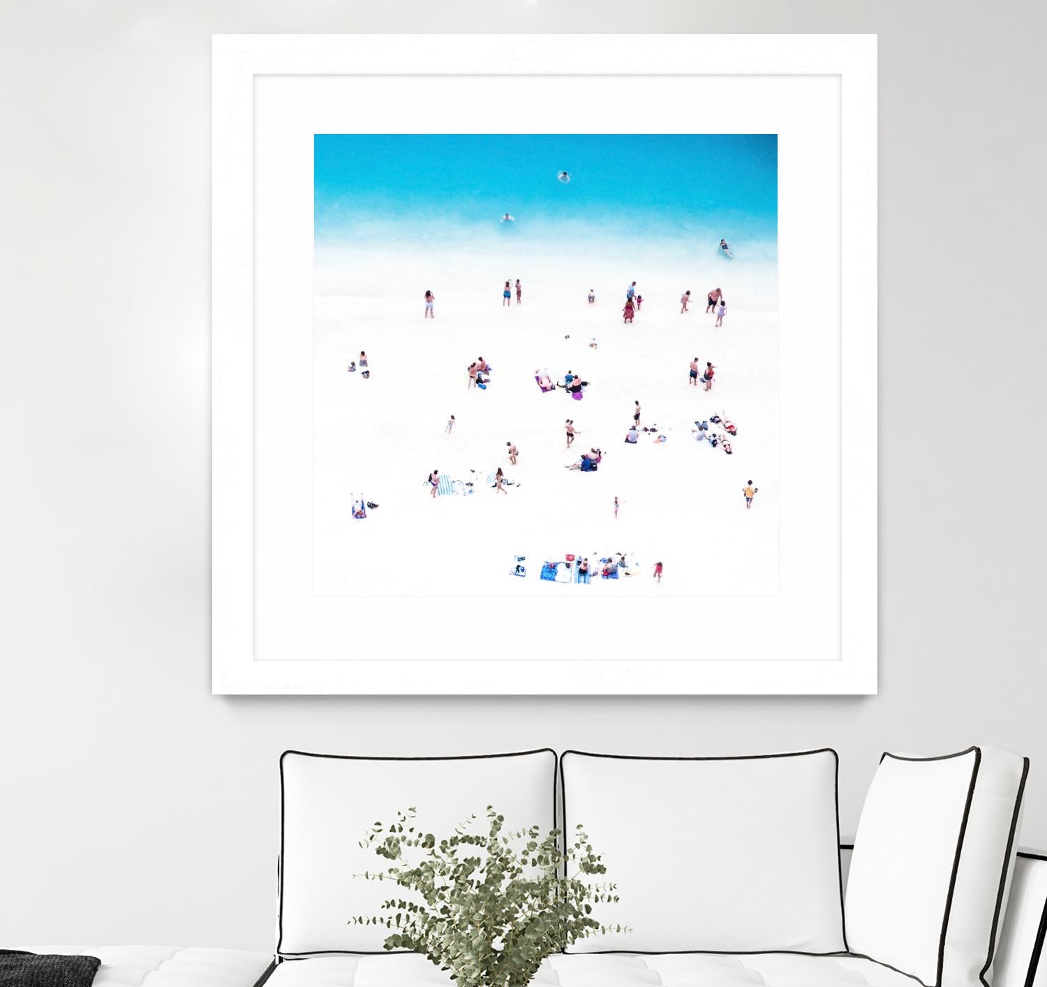 Whitewashed Beach B by THE Studio on GIANT ART - blue everyday life