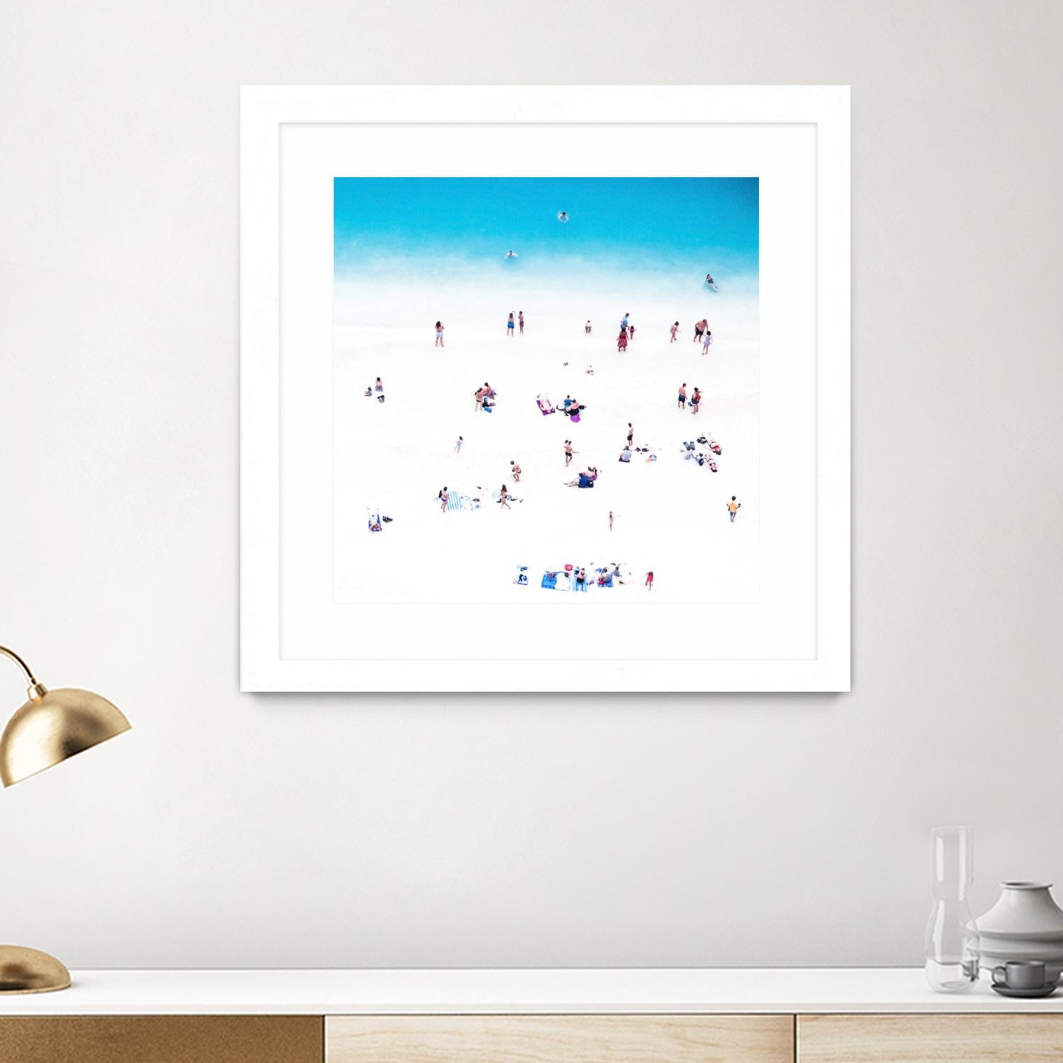 Whitewashed Beach B by THE Studio on GIANT ART - blue everyday life