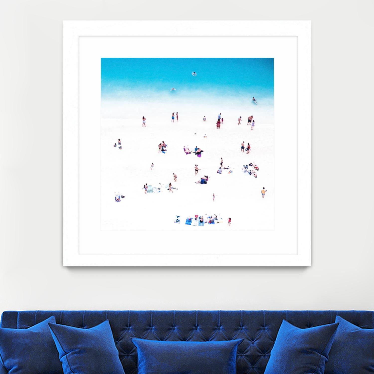 Whitewashed Beach B by THE Studio on GIANT ART - blue everyday life