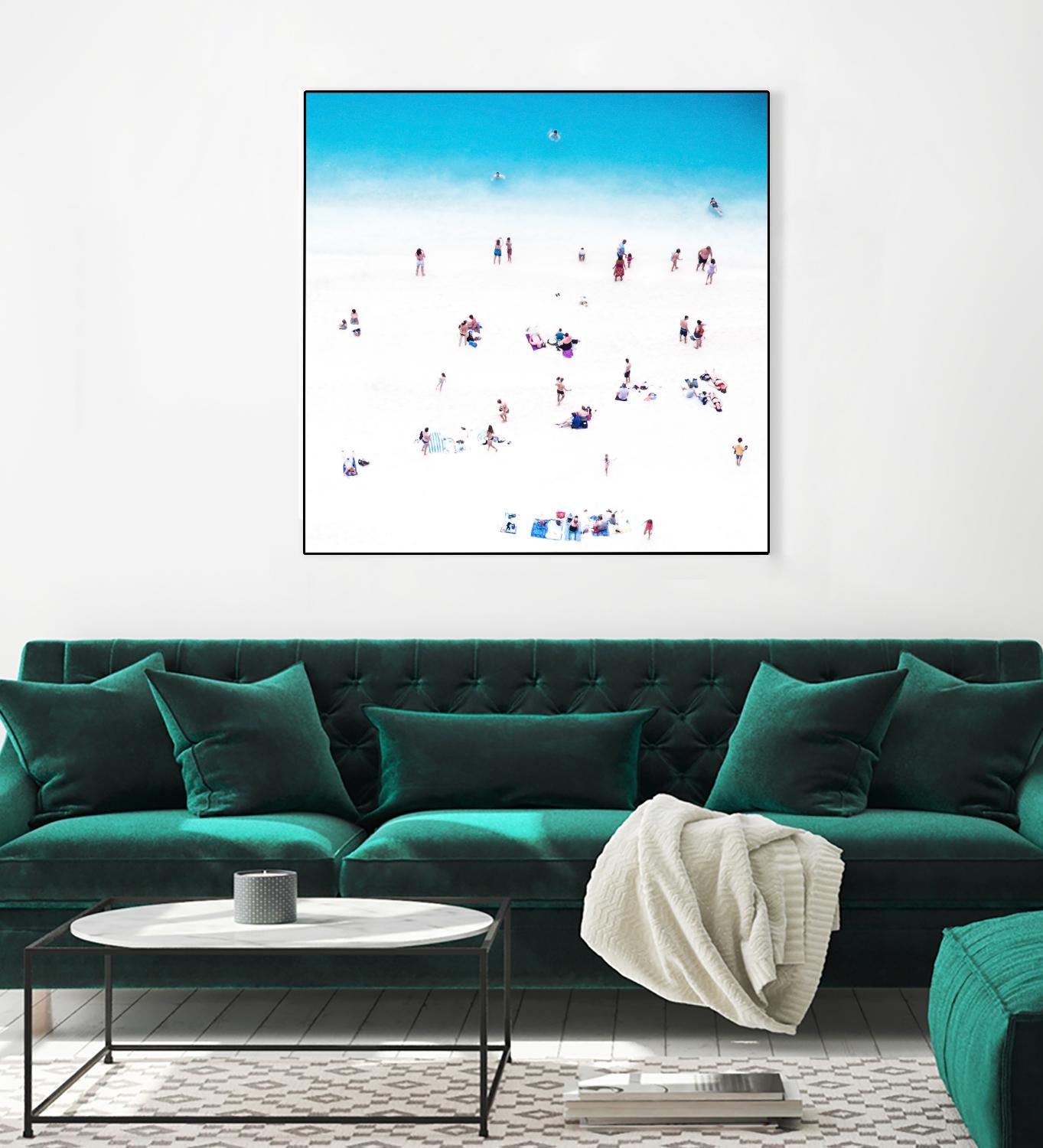 Whitewashed Beach B by THE Studio on GIANT ART - blue everyday life