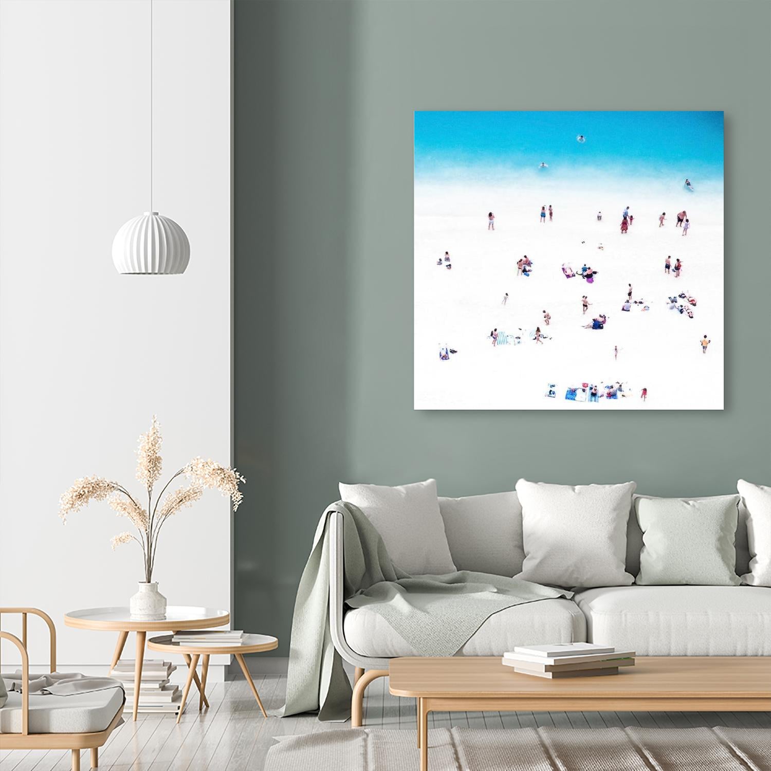 Whitewashed Beach B by THE Studio on GIANT ART - blue everyday life