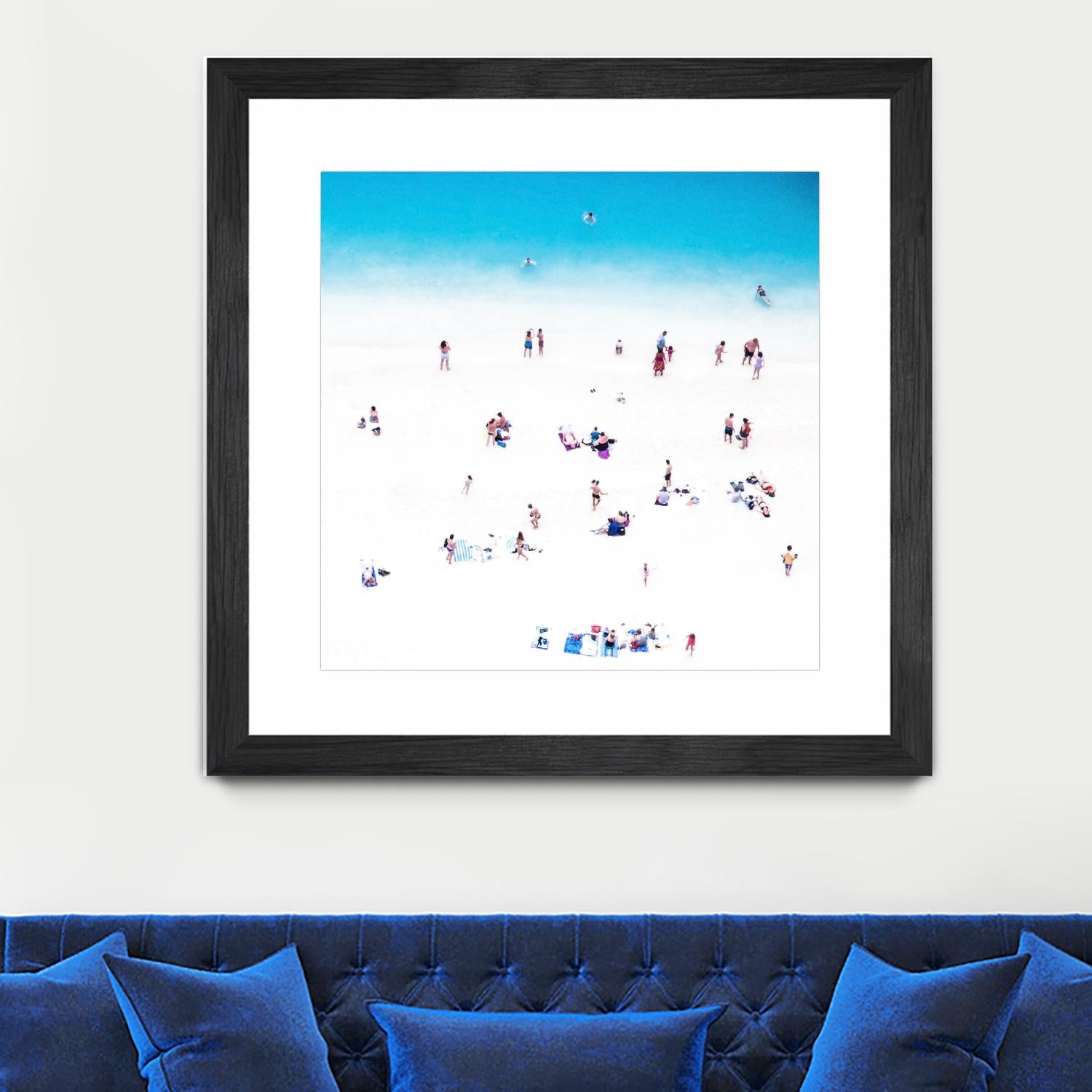 Whitewashed Beach B by THE Studio on GIANT ART - blue everyday life