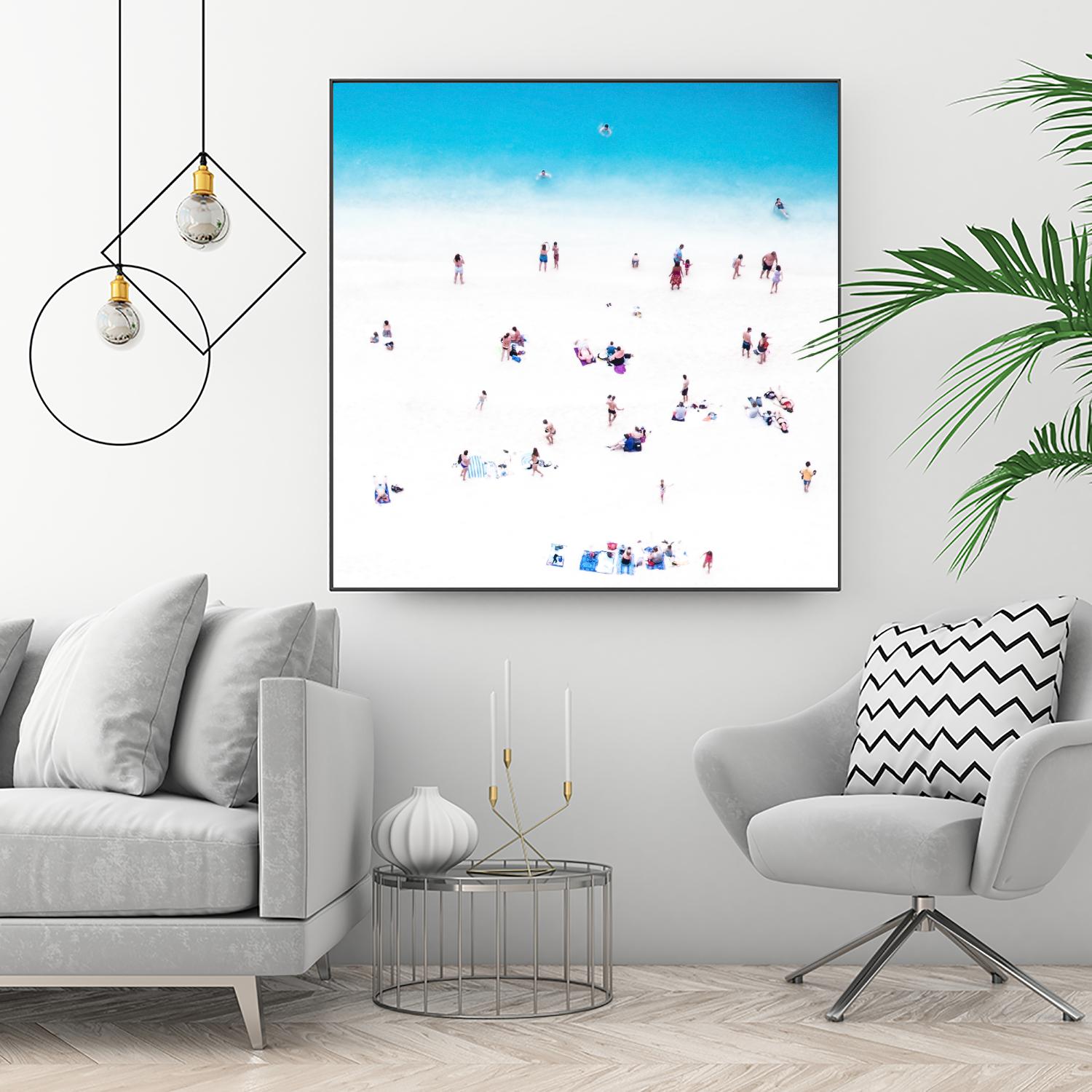 Whitewashed Beach B by THE Studio on GIANT ART - blue everyday life