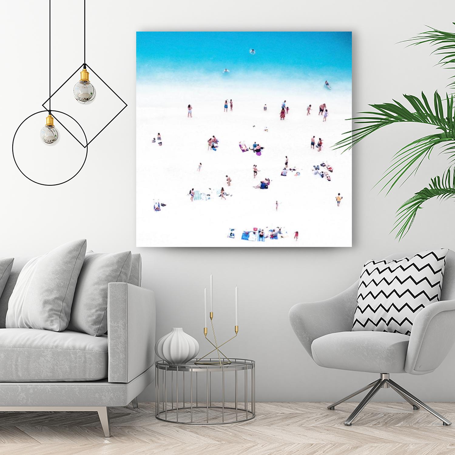 Whitewashed Beach B by THE Studio on GIANT ART - blue everyday life